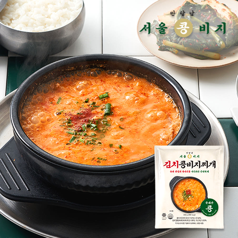 [서울콩비지] 김치 콩비지 찌개 450g x 2 (900g)