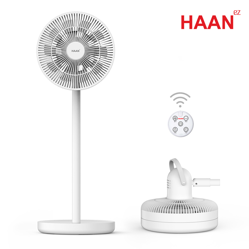 [한경희생활과학] 무선 BLDC 16엽 저소음 선풍기 전용파우치 증정 HEF-B130