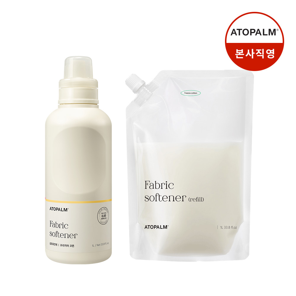 [아토팜] 유아 유연제(용기+리필) 세트-프리지아코튼NEW