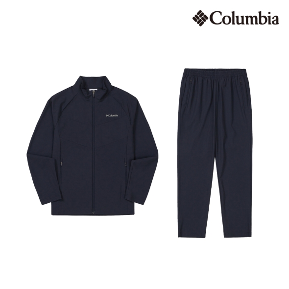 [컬럼비아] 우븐 스판 트레이닝 셋업 / 네이비+네이비