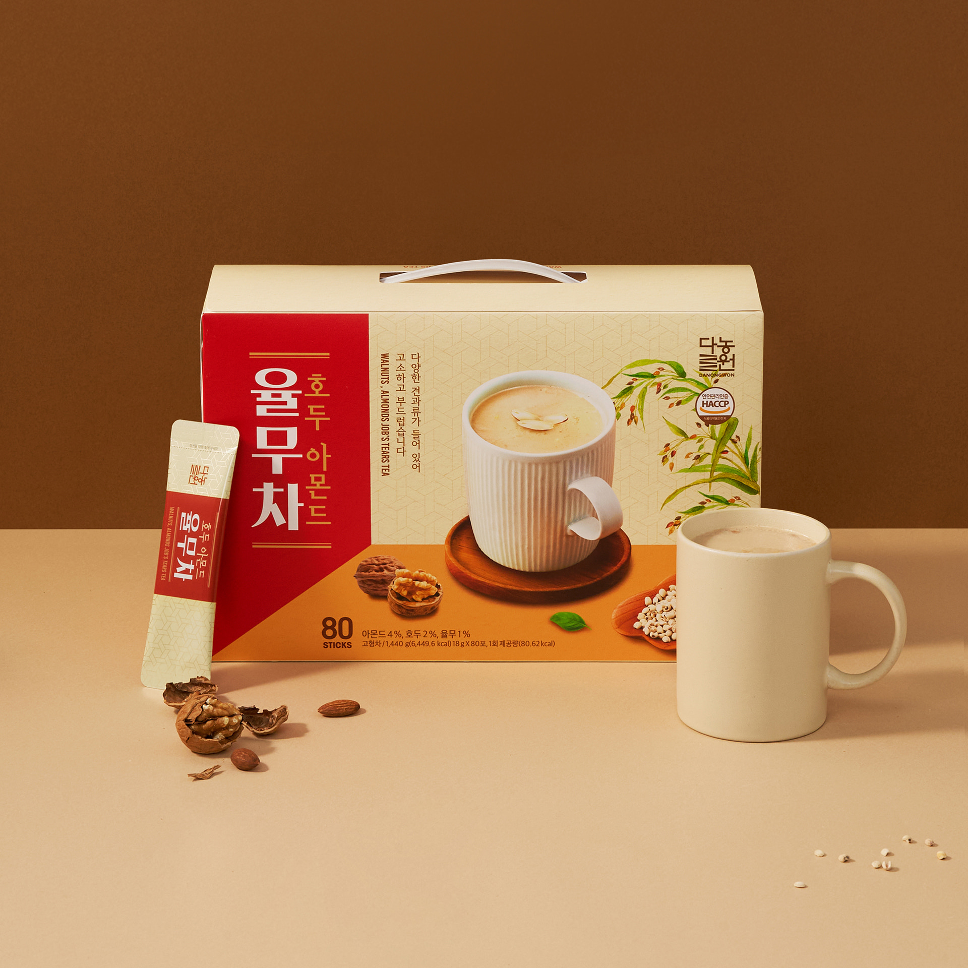 [다농원] 호두아몬드율무차 80T