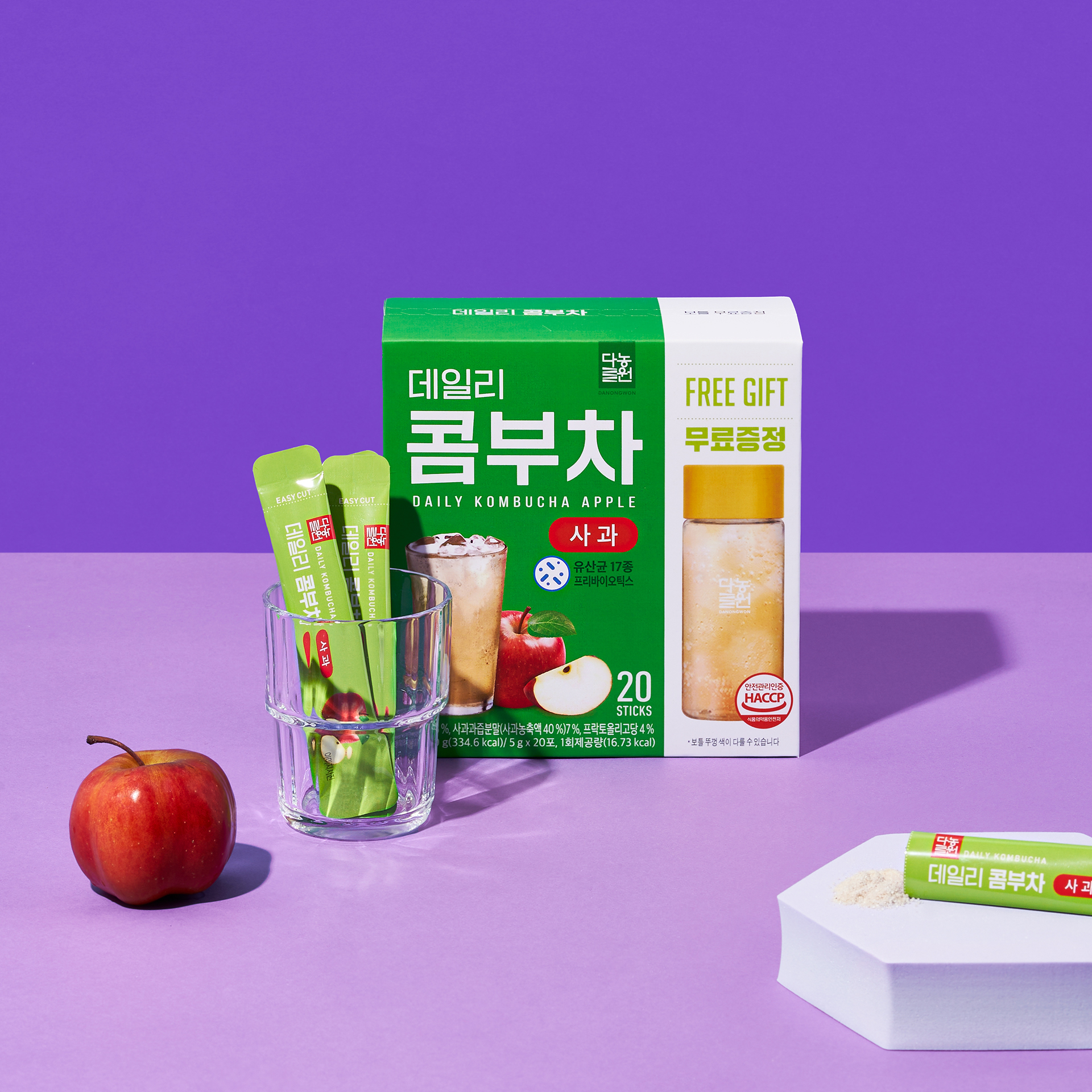 [다농원] 콤부차 사과 20T