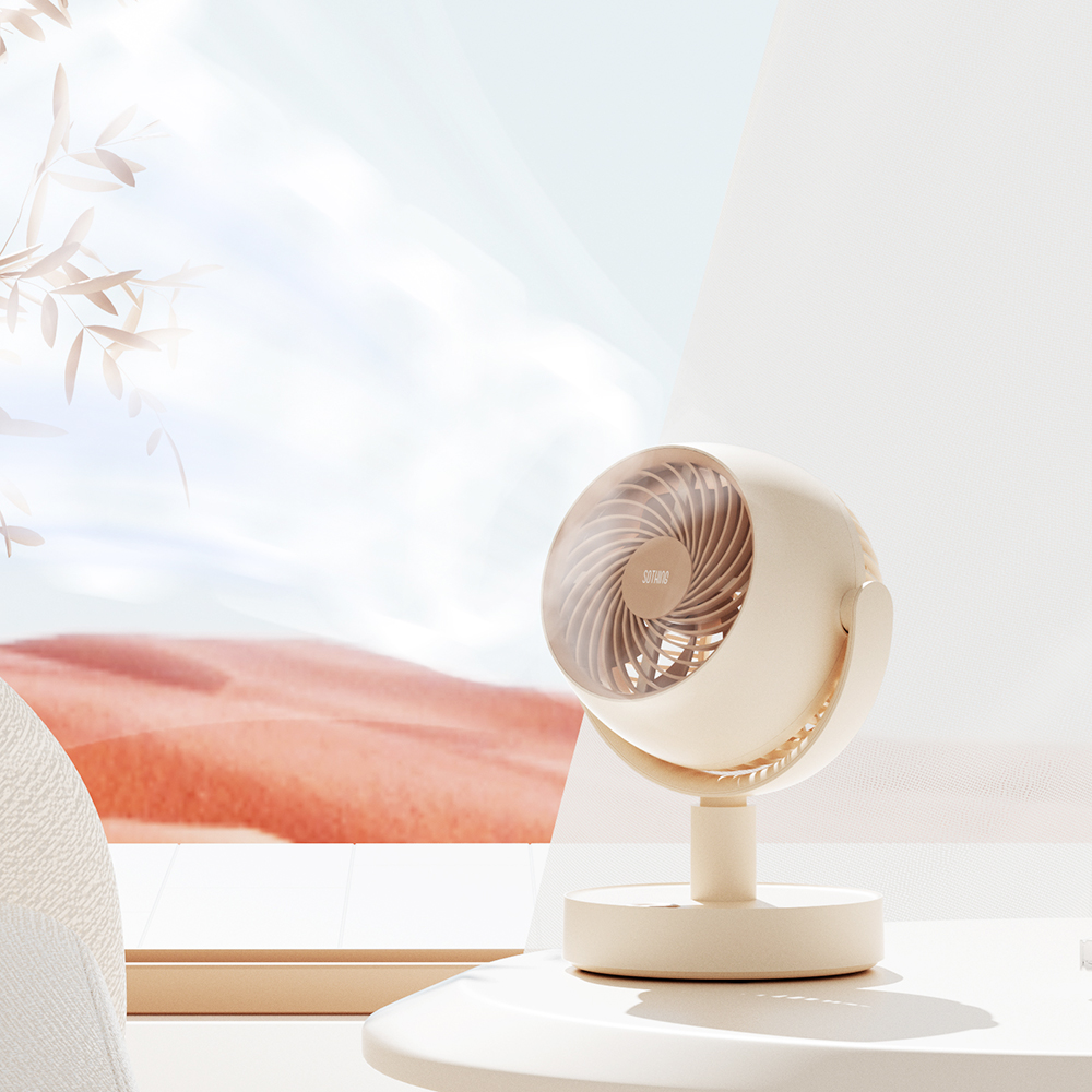 [소싱] 에어플레인 무선 미니 서큘레이터 / 베이지