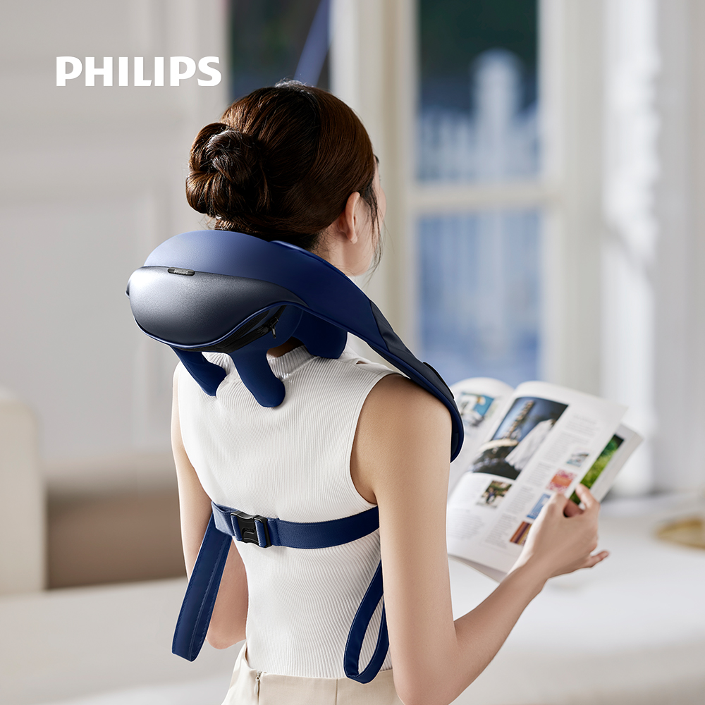 [필립스] 힐링테라피 목어깨 마사지기 PPM3522 등 허리 안마기 남성 여성 마사지건 복부