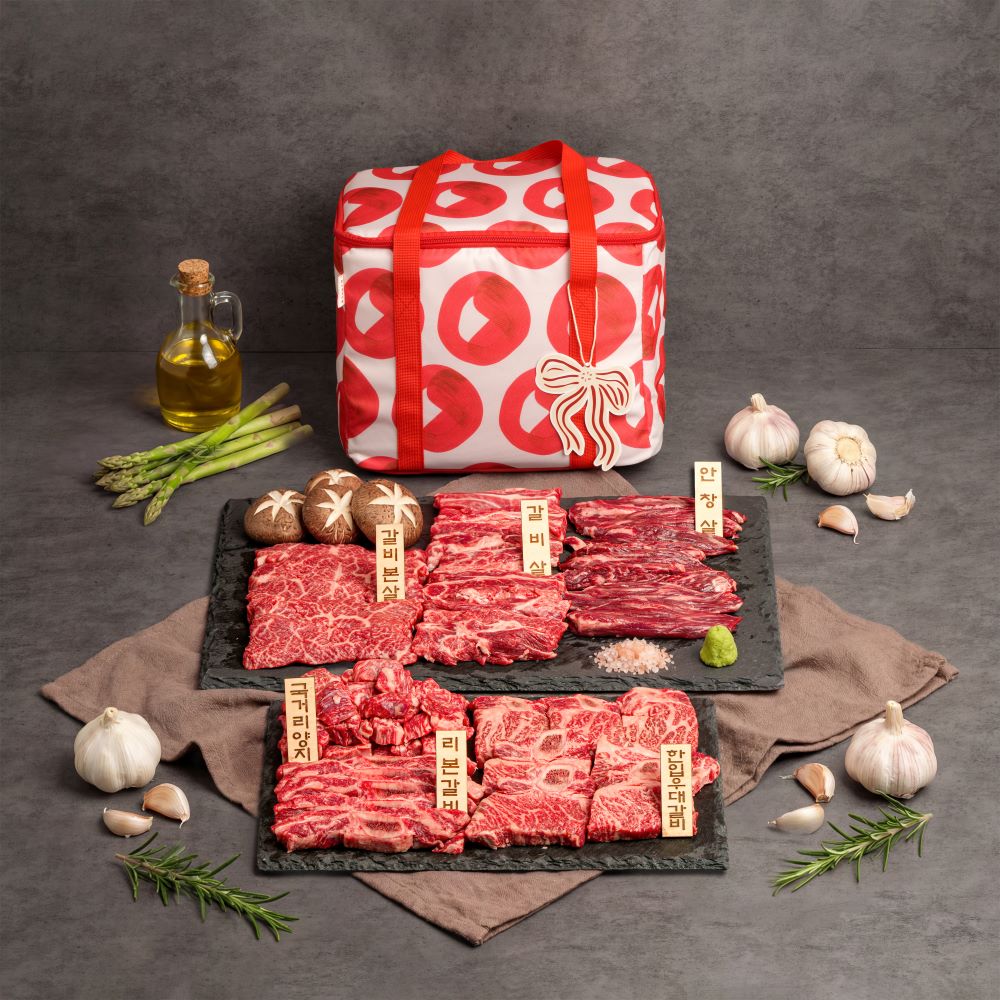 [정립한우][한우갈비명작] 한우 갈비살부위 6종 프리미엄 올인원 세트 1.4kg 선물세트